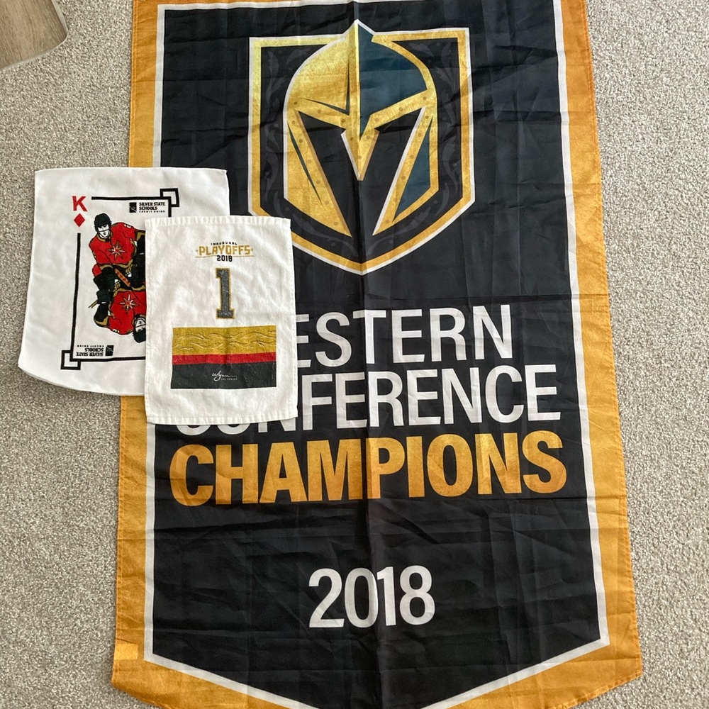 Vegas Golden Knights 2018 Western Conference Champions Banner